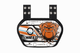 O Shield Danger Dog Football Back Plate- Orange