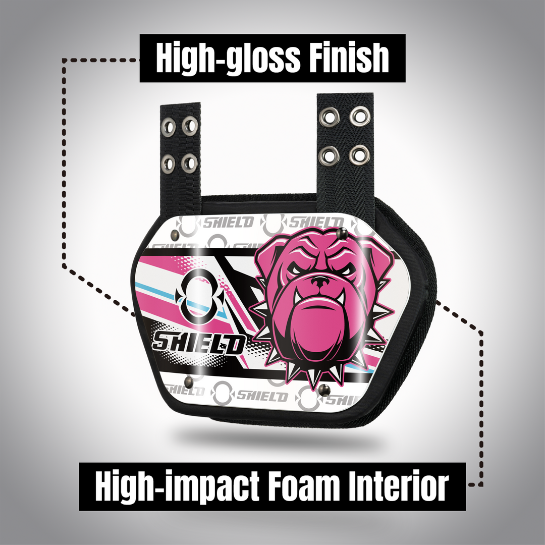 O Shield Danger Dog Football Back Plate, Back Plate for Football, Lower Back Pads for Football Players, Rear Protector