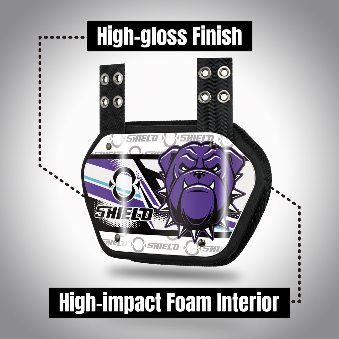 O Shield Danger Dog Football Back Plate, Back Plate for Football, Lower Back Pads for Football Players, Rear Protector