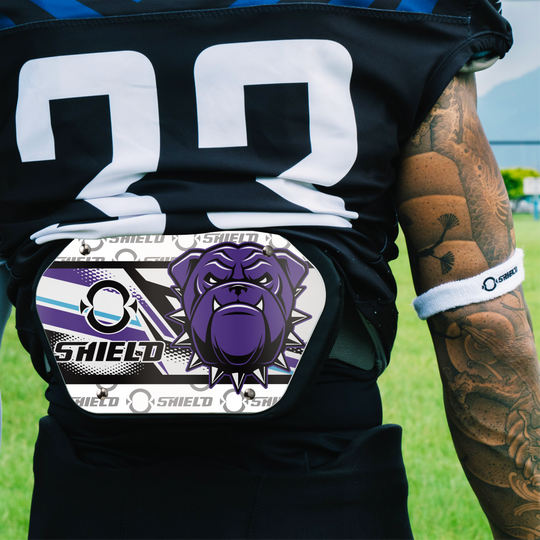 O Shield Danger Dog Football Back Plate, Back Plate for Football, Lower Back Pads for Football Players, Rear Protector