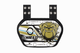 O Shield Danger Dog Football Back Plate- Vegas Gold