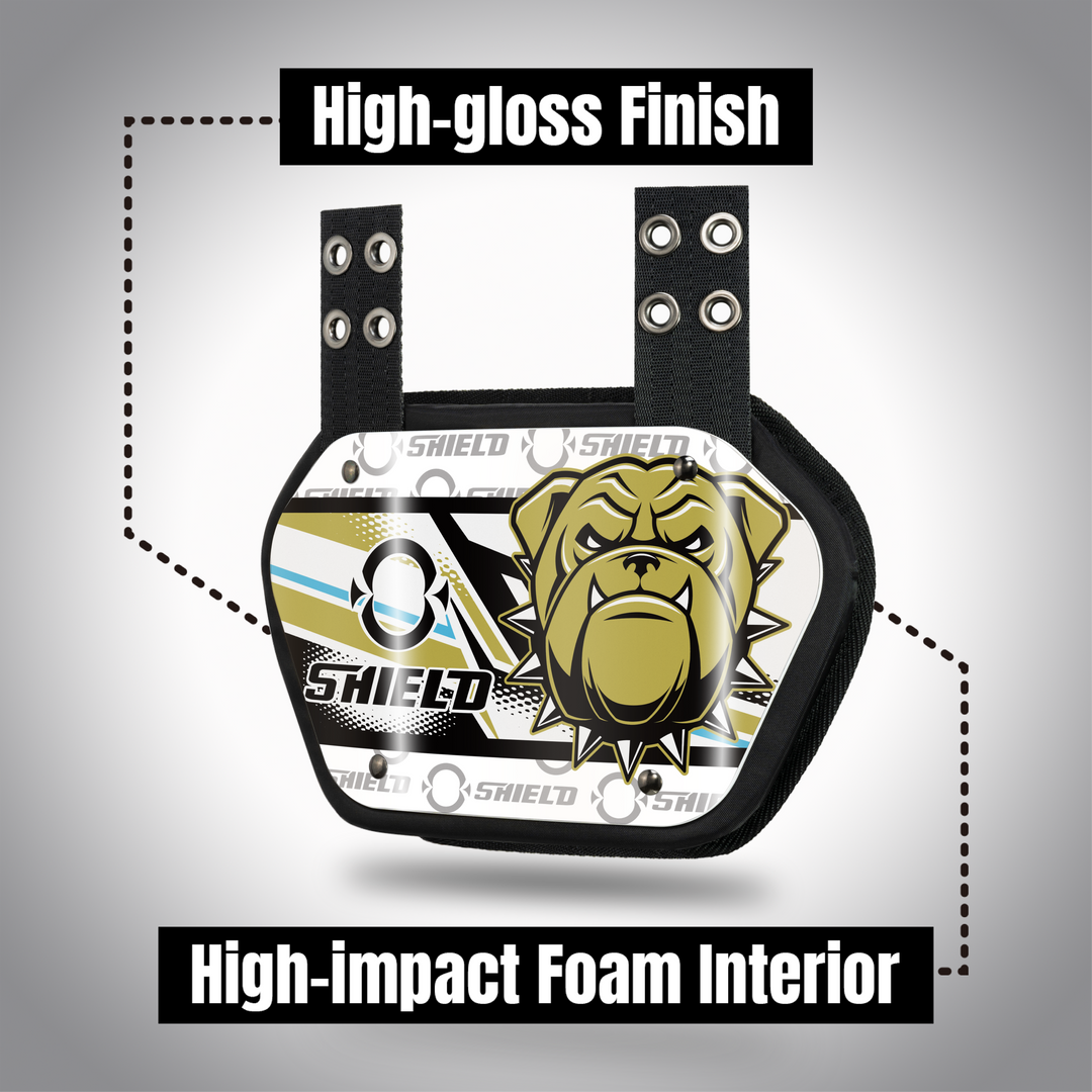O Shield Danger Dog Football Back Plate, Back Plate for Football, Lower Back Pads for Football Players, Rear Protector