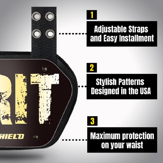 O Shield Football Back Plate, Back Plate Football, Professional Stylish Ergonomic Fasion