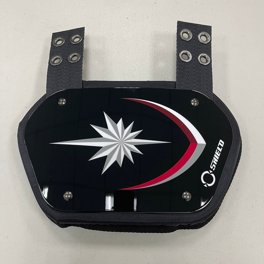 12 Pcs O Shield Team Custom Unique Style Personalized Backplate Football Rear Protector for Football Players, Football Team, Universal Fit