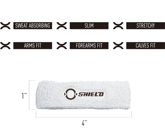 O Shield Arm Bands- White