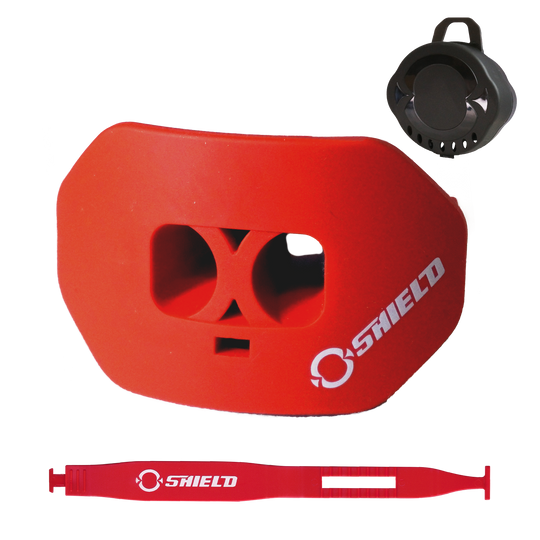 O Shield Core Series Football Mouthguard- Red