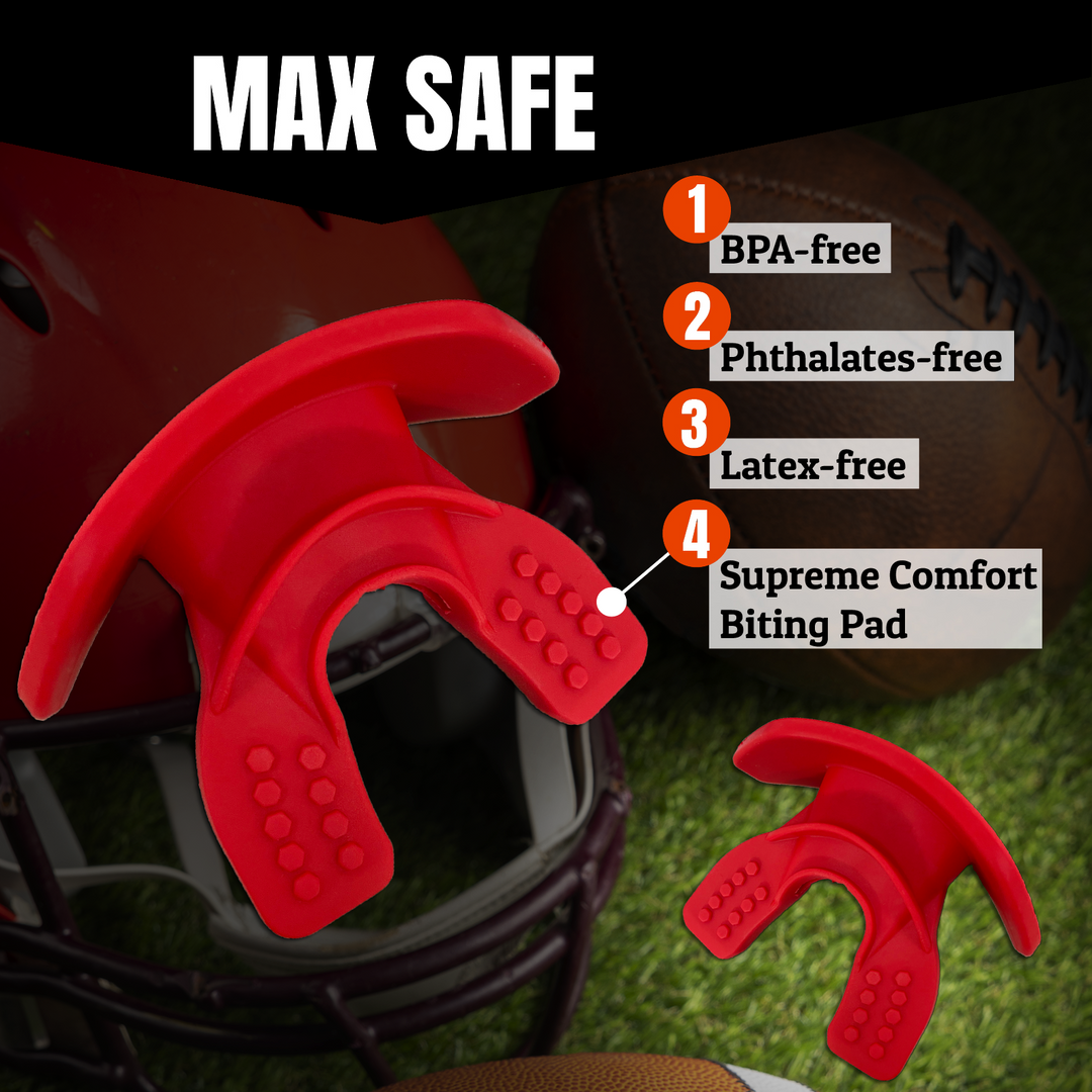 O Shield Core Series Football Mouthguard- Red
