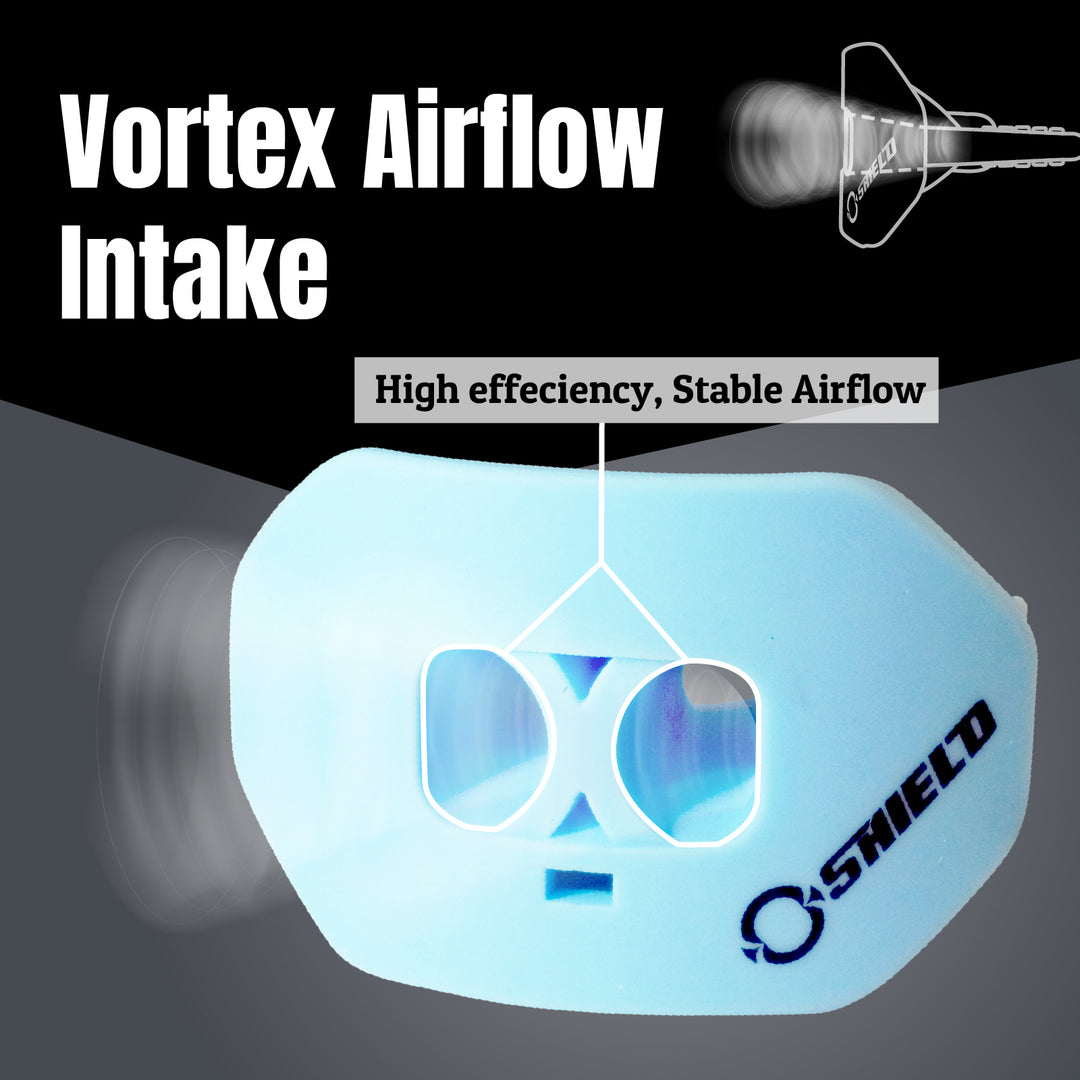 O Shield Core Series Football Mouthguard- Columbia Blue