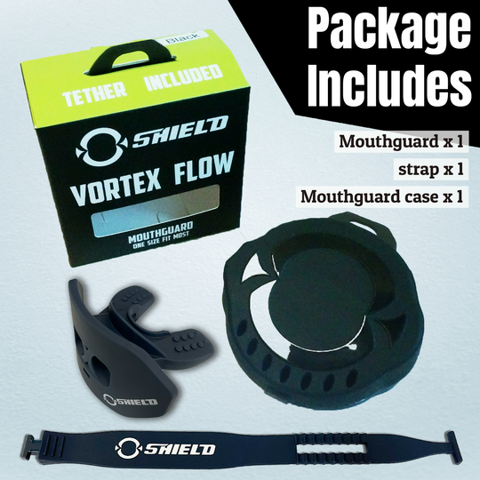 O Shield Core Series Football Mouthguard- Navy Blue