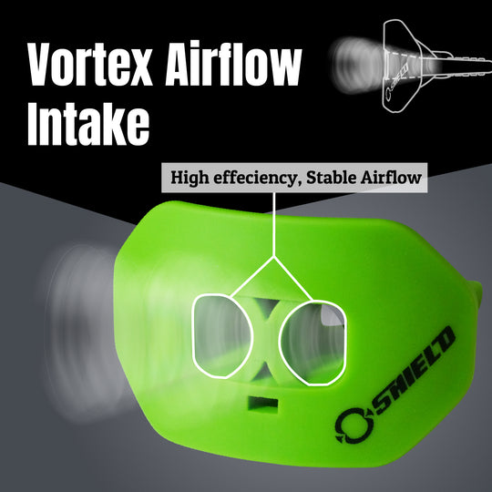 O Shield Core Series Football Mouthguard- Slime Green