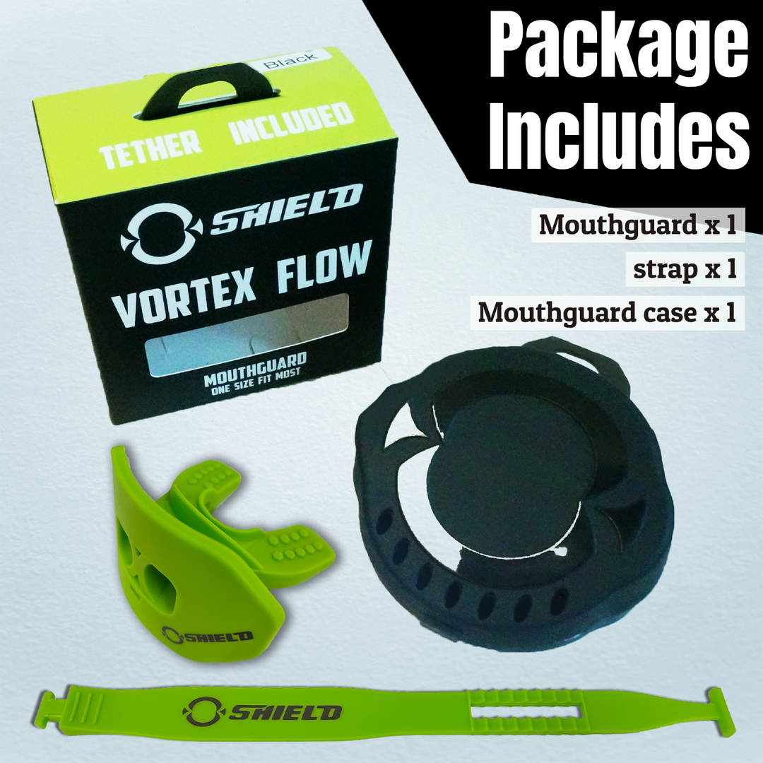 O Shield Core Series Football Mouthguard- Slime Green