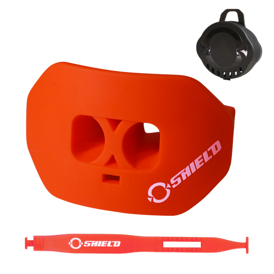 O Shield Core Series Football Mouthguard- Orange