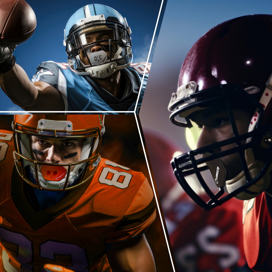 O Shield Core Series Football Mouthguard- Orange