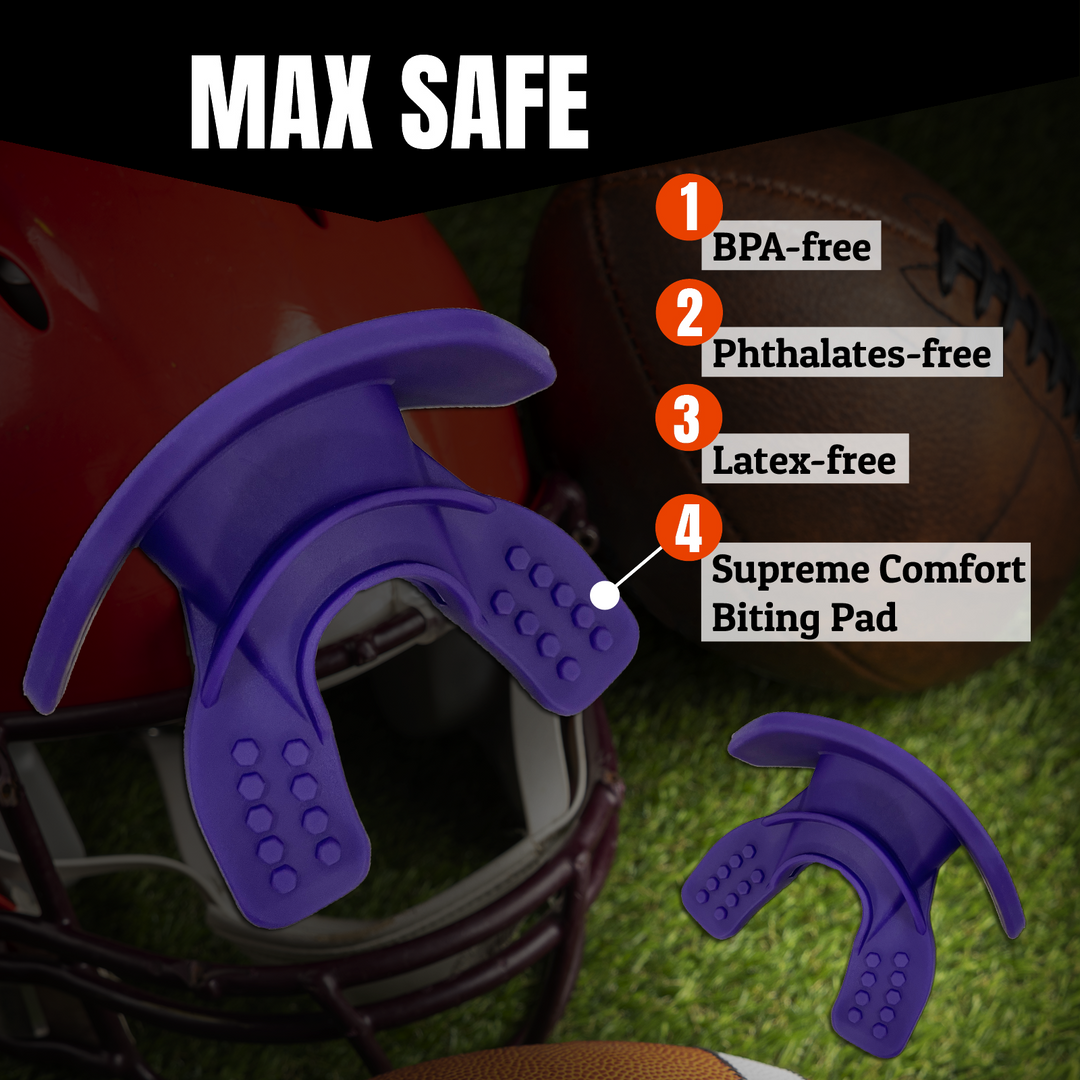 O Shield Core Series Football Mouthguard- Purple