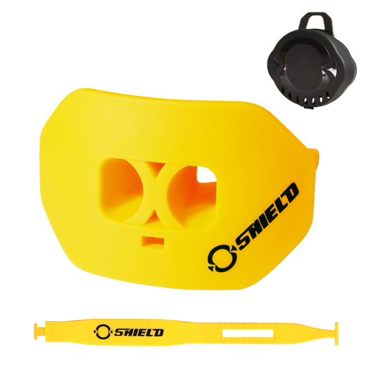 O Shield Core Series Football Mouthguard- Yellow/Gold