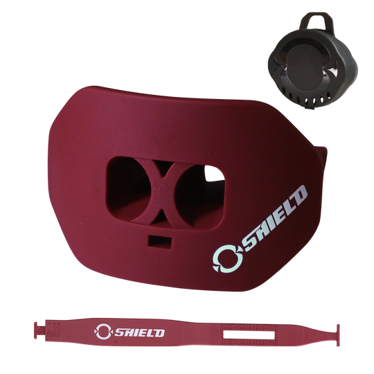 O Shield Core Series Football Mouthguard- Maroon