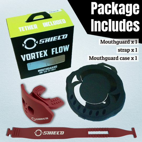 O Shield Core Series Football Mouthguard- Maroon