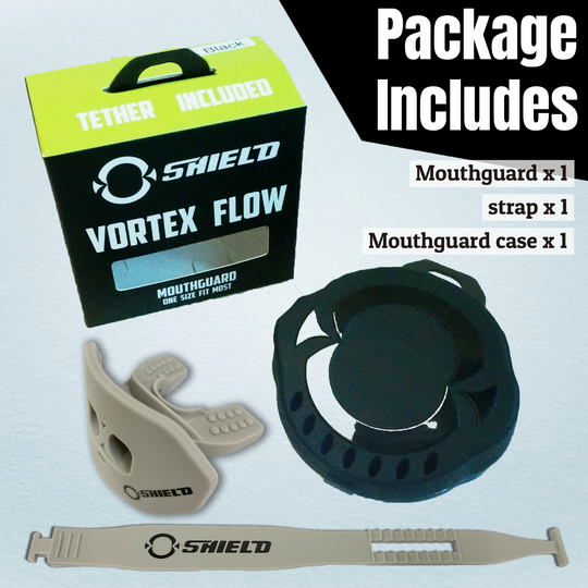 O Shield Core Series Football Mouthguard- Grey/ Silver