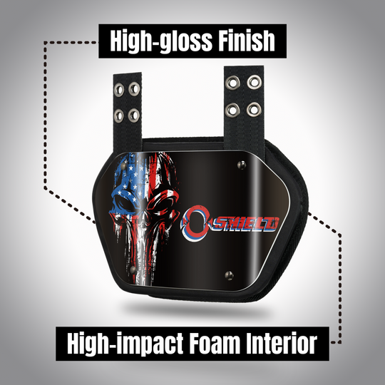 O Shield Seal Power Football Back Plate, Back Plate for Football, Lower Back Pads for Football Players, Rear Protector