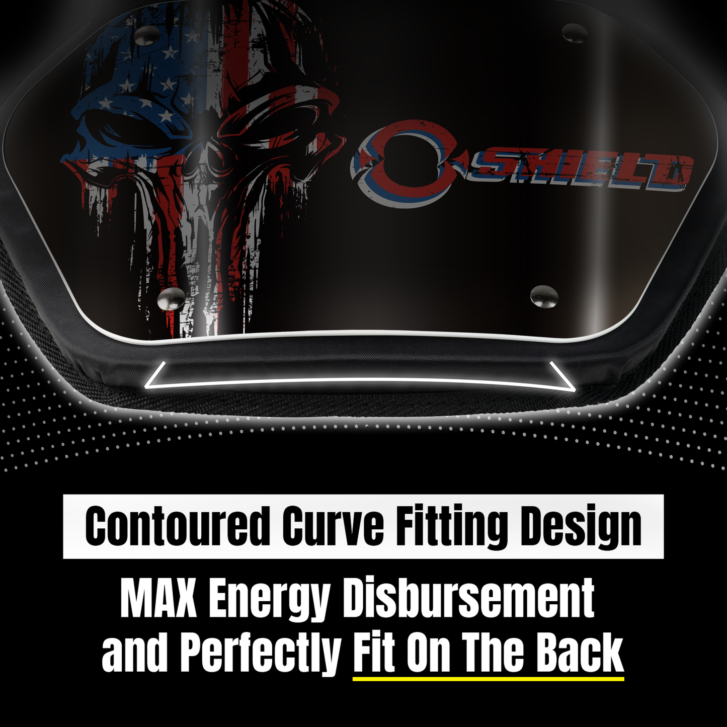 O Shield Seal Power Football Back Plate, Back Plate for Football, Lower Back Pads for Football Players, Rear Protector