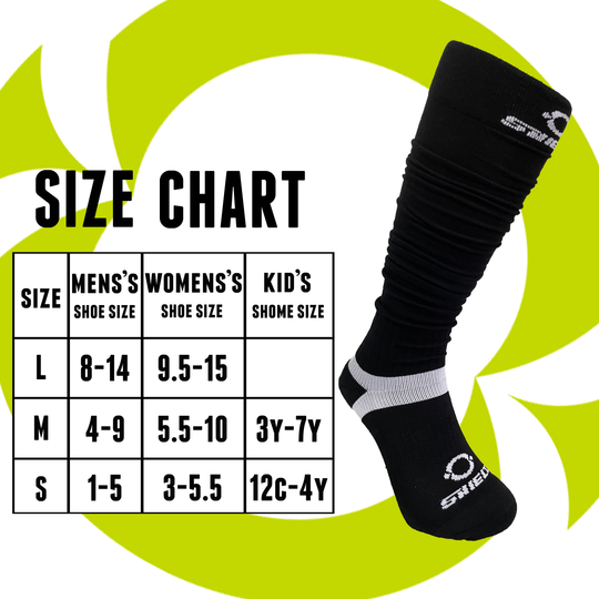 O Shield Football Scrunch Socks- Black