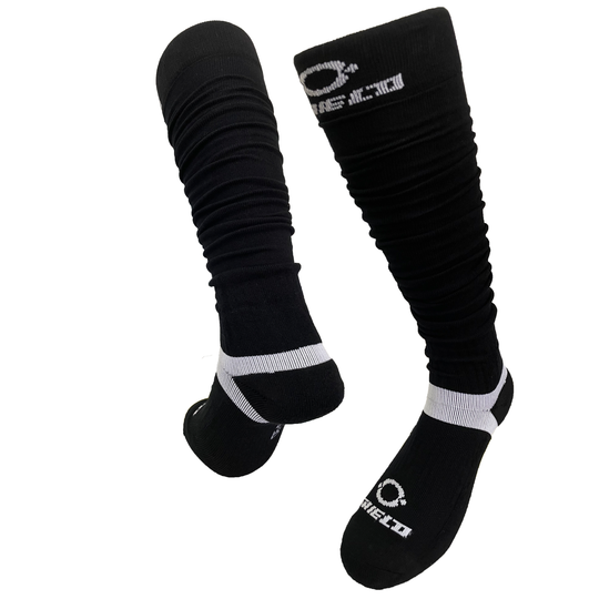 O Shield Football Scrunch Socks- Black