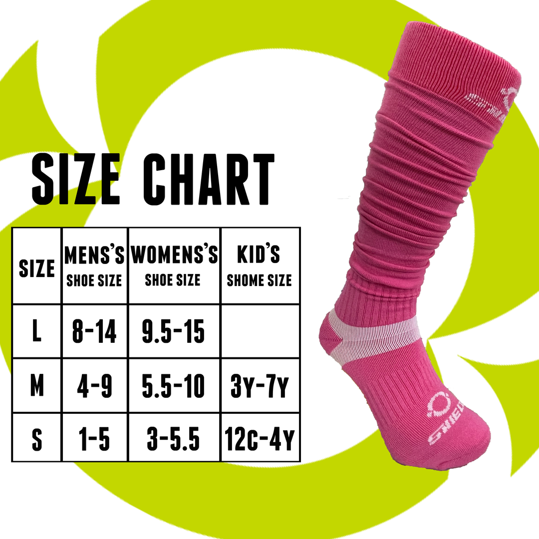 O Shield Football Scrunch Socks- Pink