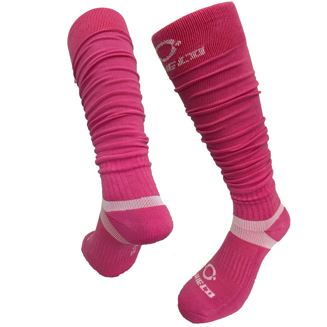 O Shield Football Scrunch Socks- Pink