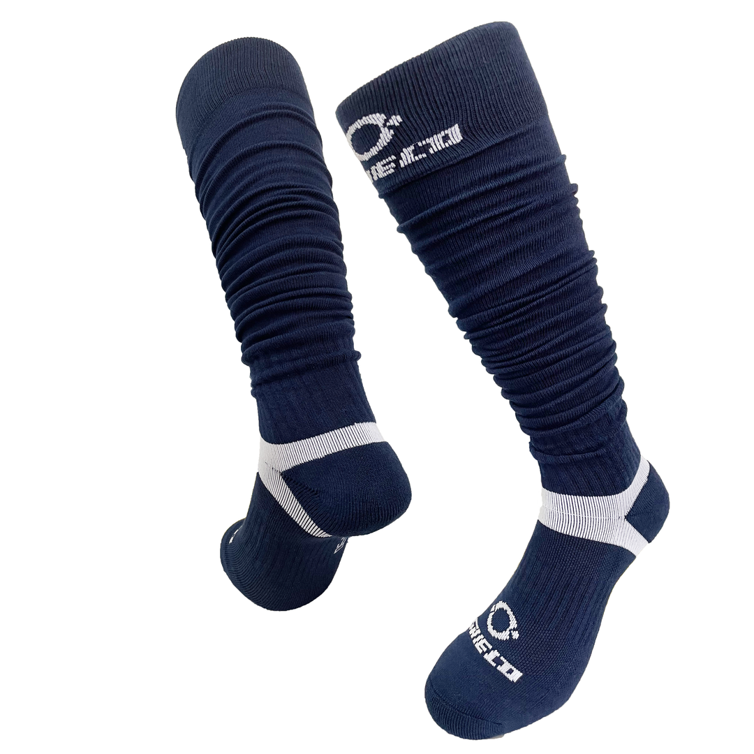 O Shield Football Scrunch Socks- Navy