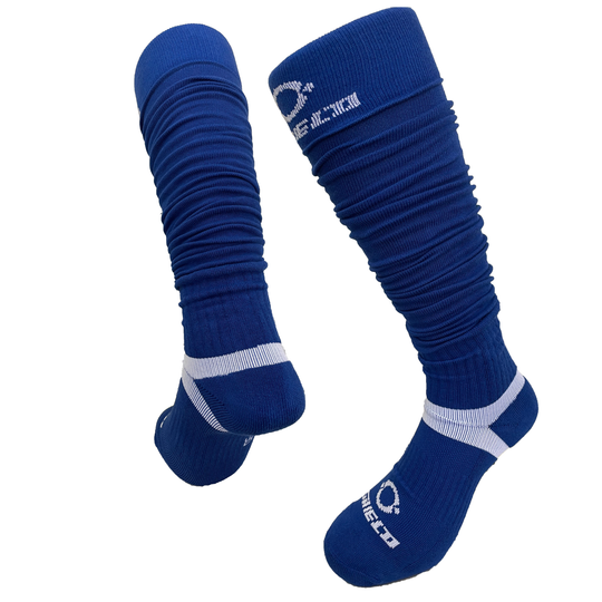 O Shield Football Scrunch Socks- Royal Blue