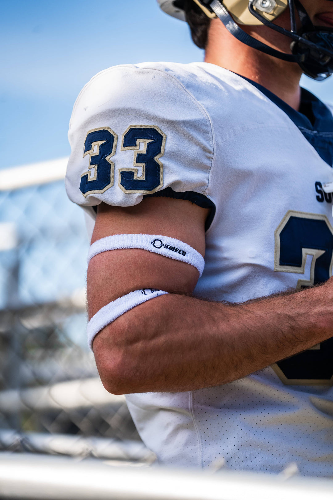 O Shield Arm Bands- White