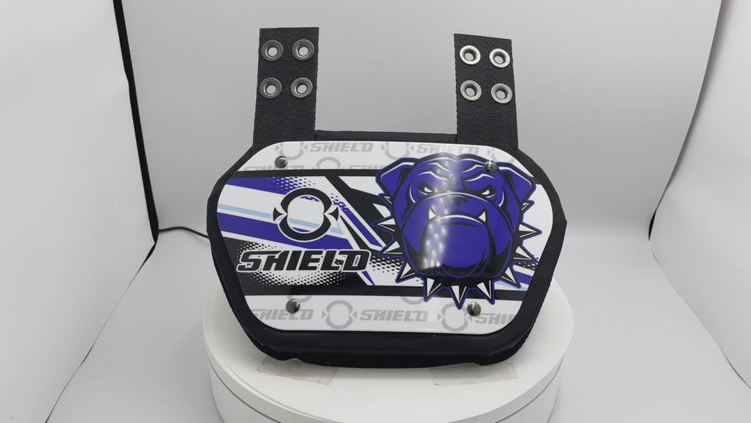 O Shield Danger Dog Football Back Plate, Back Plate for Football, Lower Back Pads for Football Players, Rear Protector