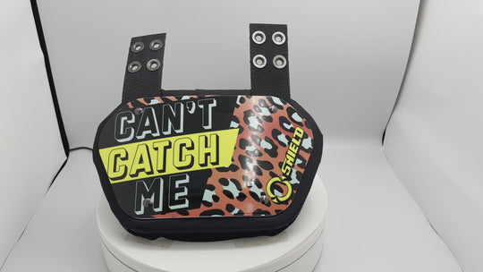 O Shield Can't Catch Me Football Back Plate, Back Plate for Football, Lower Back Pads for Football Players, Rear Protector,