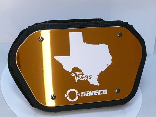 O Shield State  of TEXAS Football Back Plate, Lower Back Pads for Football Players, Rear Protector, Universal Fit